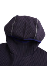 Lightweight Waffle Hoodie - Dark Purple