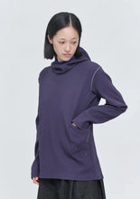 Lightweight Waffle Hoodie - Dark Purple