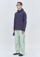 Lightweight Waffle Hoodie - Dark Purple
