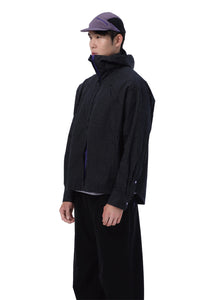 Plaid Hooded Shirt 格纹连帽衬衫 - Black