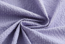 Seersucker Short-sleeve Blouse 立领泡泡纱短袖衬衫 - Purple