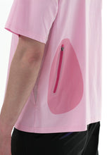 Patchwork Merino Patch Pocket T-shirt 拼接美丽奴贴袋T恤 - Pink