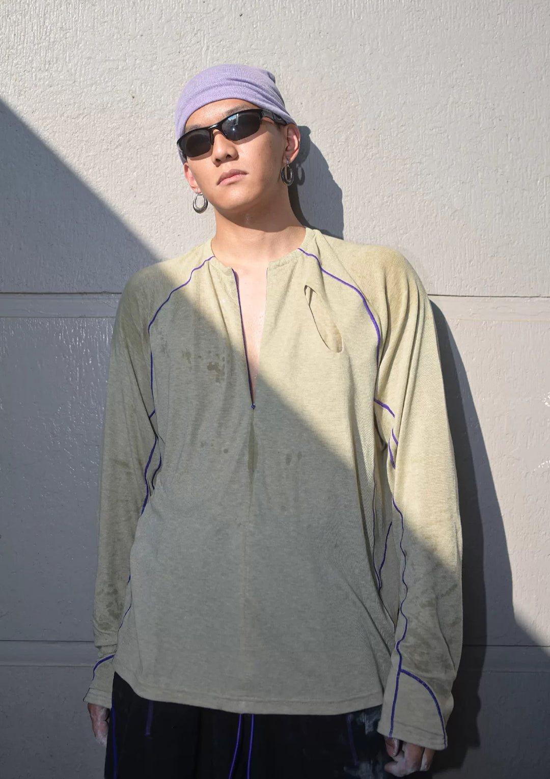 Merino Wool Athletic Long Sleeve T-shirt 美丽奴运动长袖T恤 - Sage