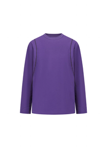 Waffle Long Sleeve Tee 华夫格长袖 - Purple