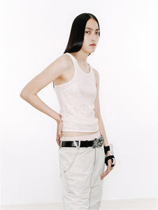 NUTEMPEROR Shy Project 015 - Lace Sleeveless Top
