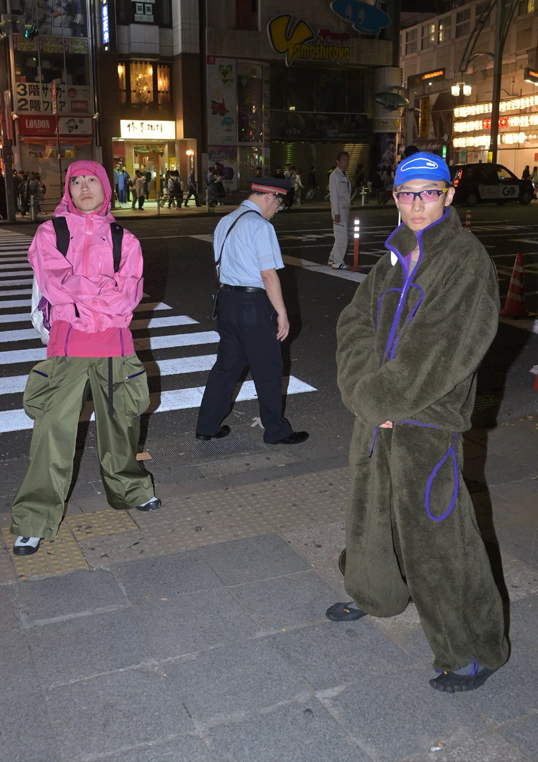 Shaggy Shagreen Wide-leg Trousers 长毛摇粒绒阔腿裤 - Green