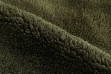 Shaggy Shagreen Wide-leg Trousers 长毛摇粒绒阔腿裤 - Green