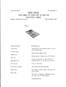 Instructions: 9 Sculptures