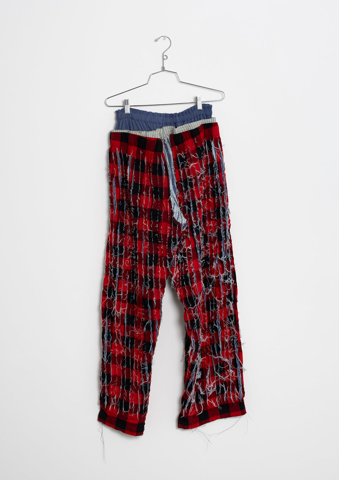 3P Pajama Bottoms (Navy, Pale Blue, Red and Black Buffalo Check)