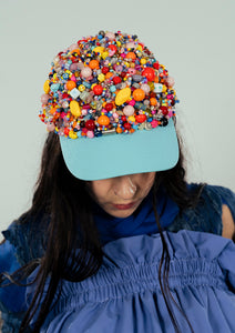 Summer Camp BFF Fully Beaded Baseball Cap