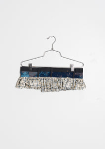 Ruffle Belt (Navy, Blue, Plaid)