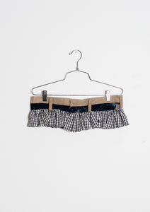 Ruffle Belt (Khaki, Navy, Check)