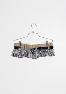 Ruffle Belt (Khaki, Navy, Check)