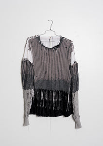 3T Sweater Dress (White, Stripe, Black, Light Gray, Medium Gray, Dark Gray)