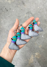 Reflective Pigeon Keychain
