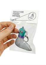 Reflective Pigeon Keychain