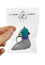 Reflective Pigeon Keychain
