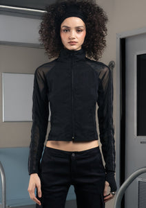 Nylon Mesh Jacket - Black