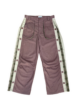 Side-Seam Flannel Button Pants