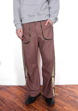 Side-Seam Flannel Button Pants