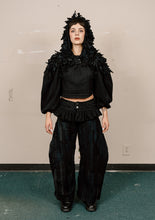 Dropped Peplum Ruffle Belt