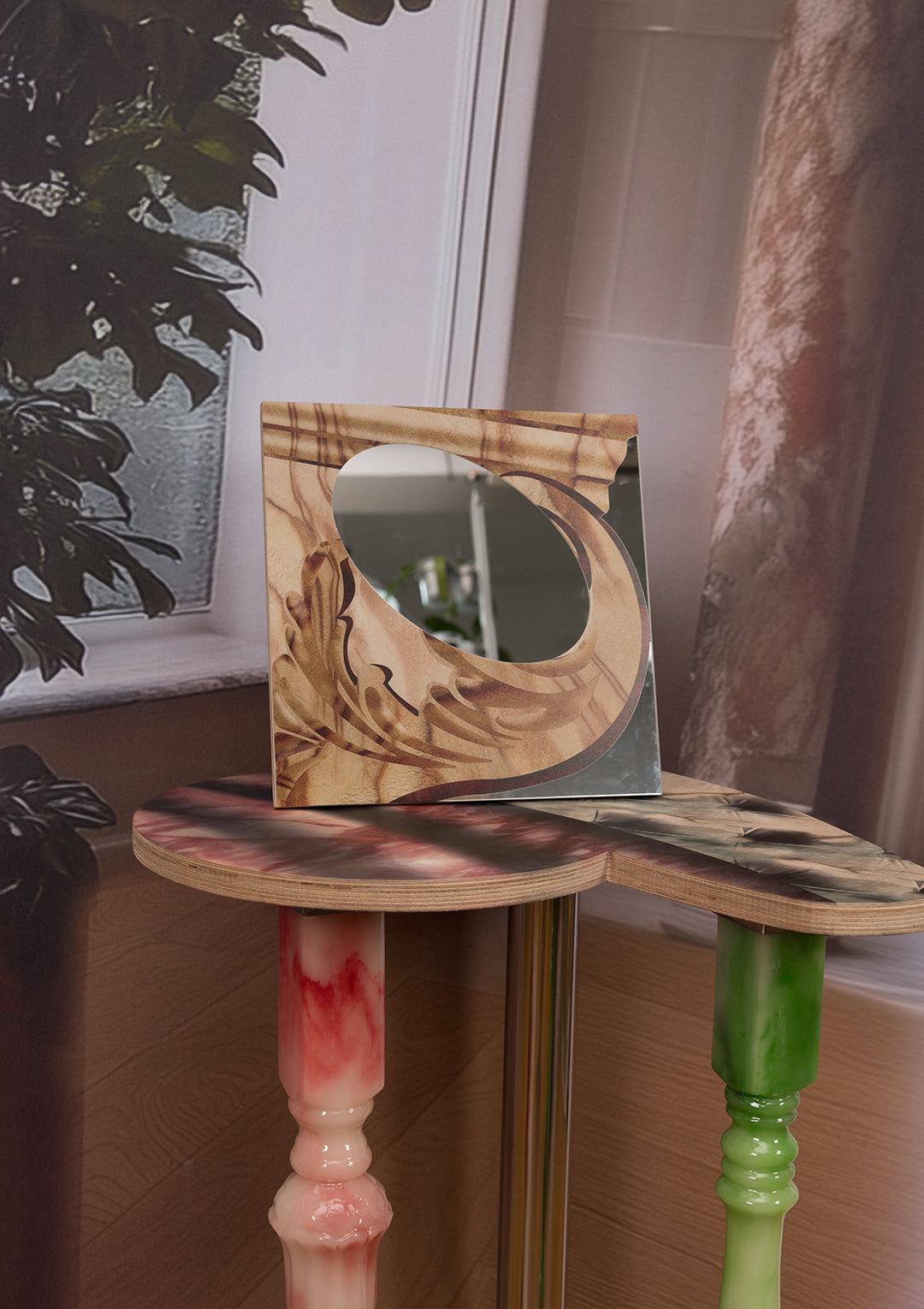 Wood Mirror / Marble Mirror - 2 Styles
