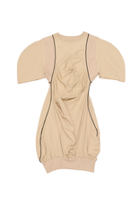 Backpack T-shirt Dress - Beige