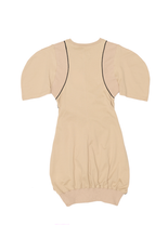 Backpack T-shirt Dress - Beige