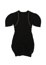 Backpack T-shirt Dress - Black