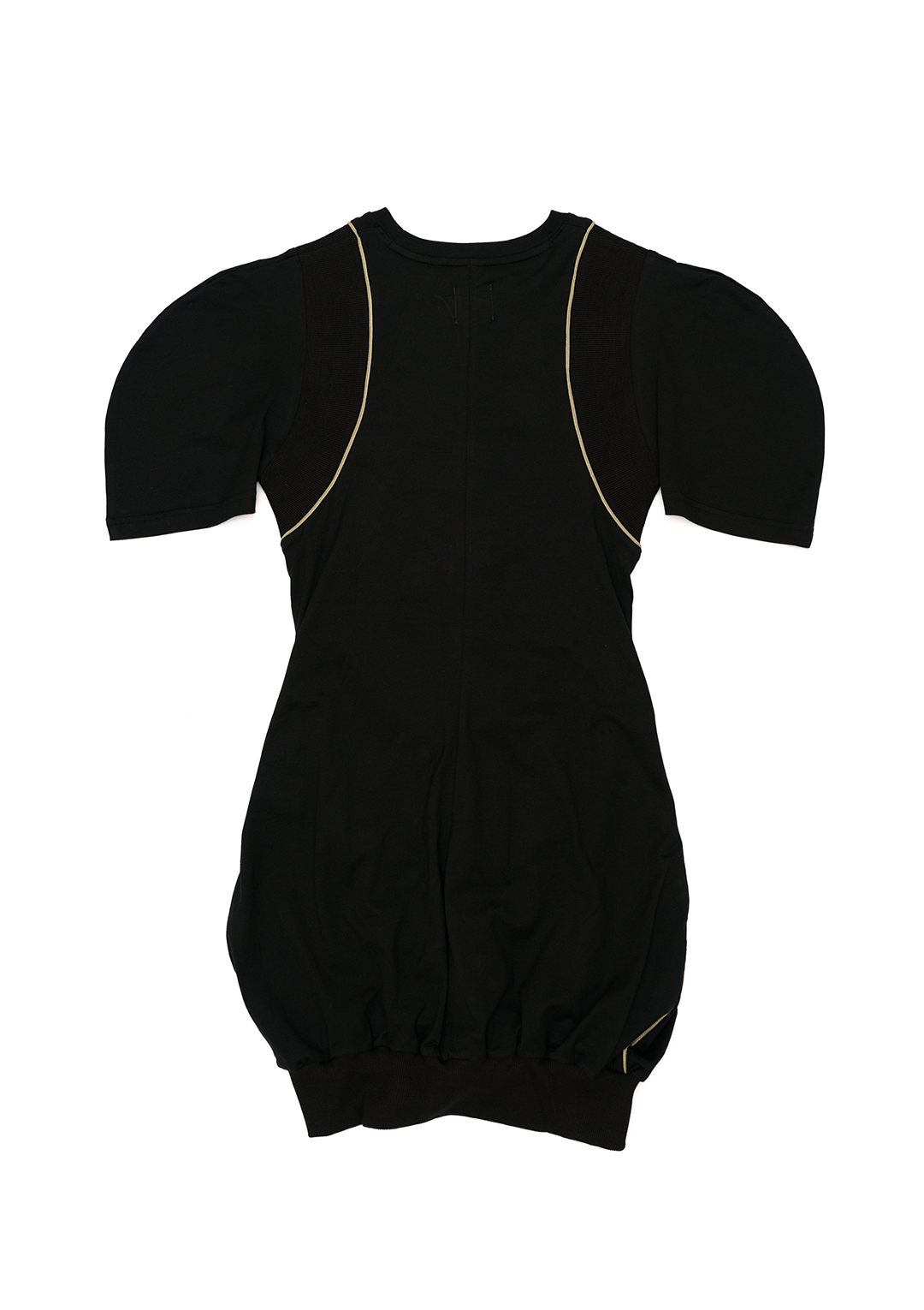 Backpack T-shirt Dress - Black