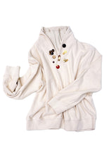 Button Double Layer Sweatshirt