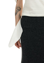 Pocket-out Wool Skirt