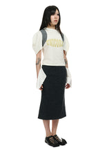 Pocket-out Wool Skirt