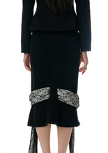 Versatile Wool Skirt W Very Long Straps