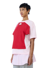 Double T-shirt - Red/Pink