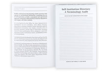 Self-Institution/ Terminology Audit