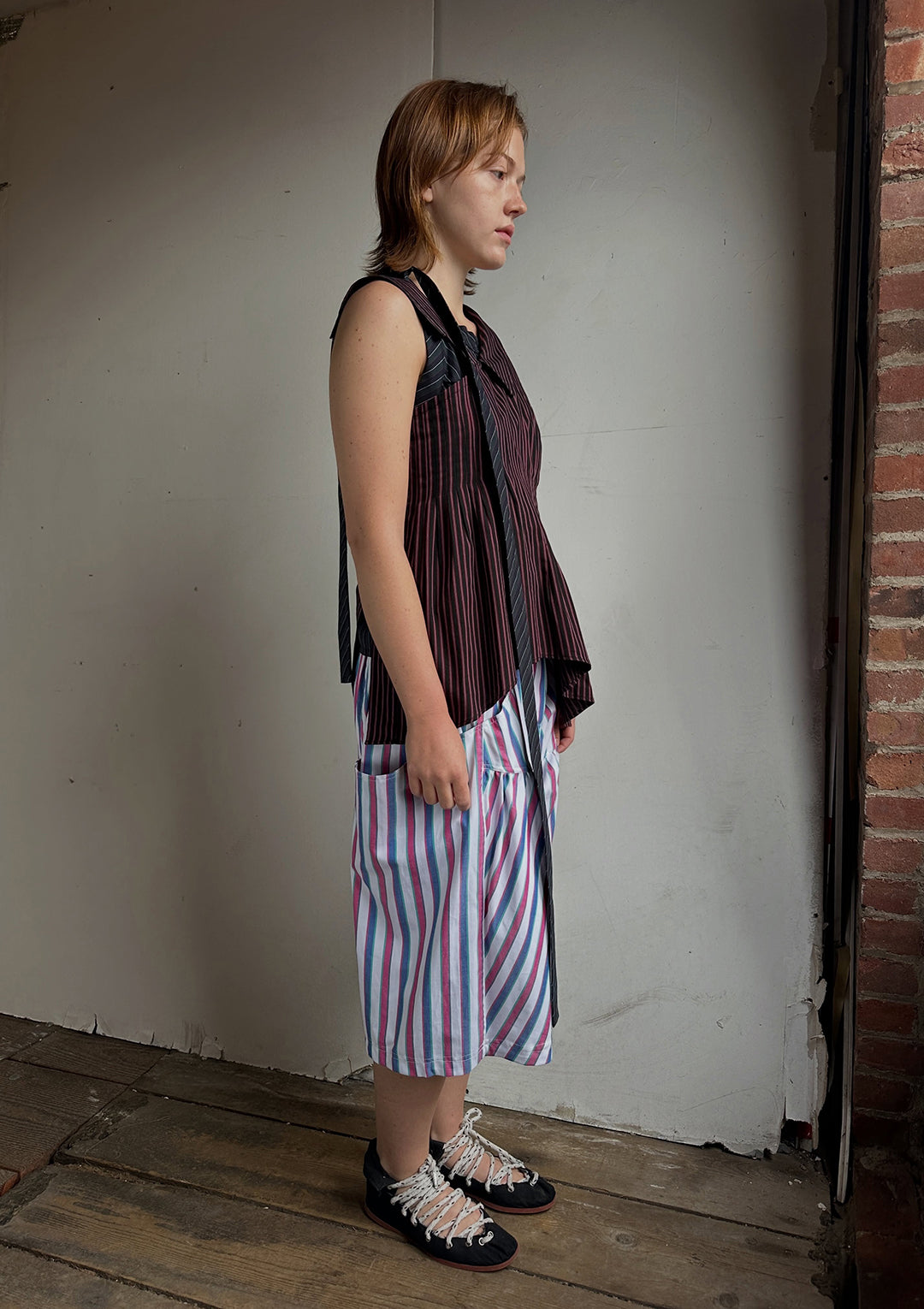 SOLSTICE TOP - Celestine Stripe