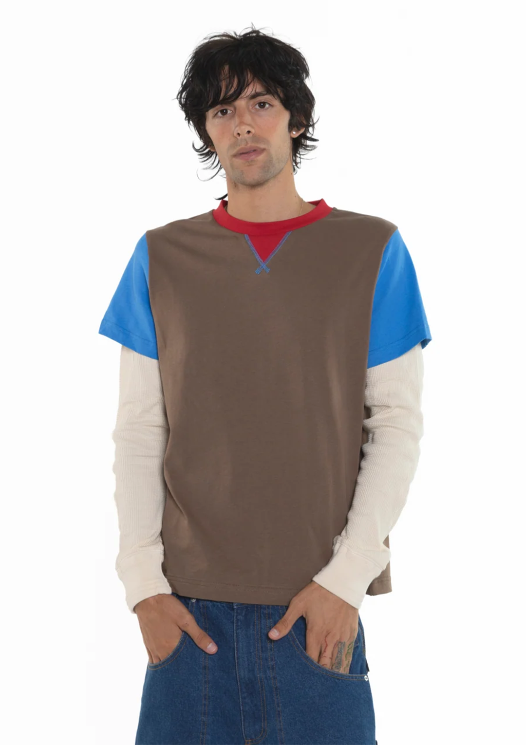 Layered Longsleeve Thermal Shirt - 2 colors