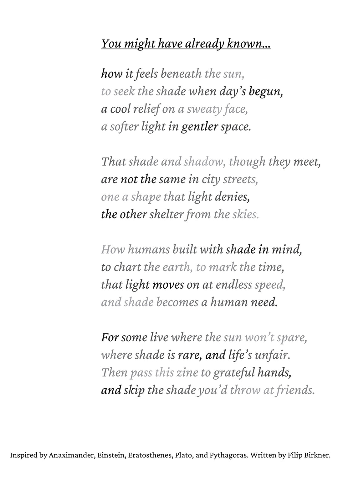 Shade Zine #01