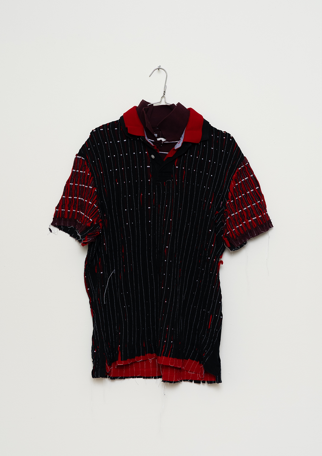 3T Polo (Stripe, Red, Black)