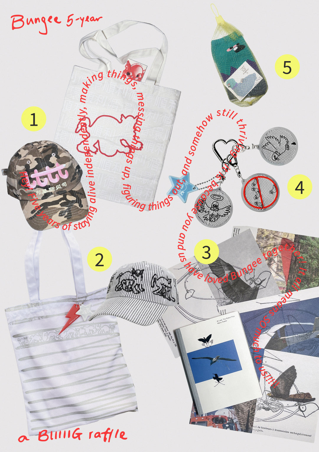 Bungee Turning 5 Raffle Ticket ($1/2/3/4/5 = 1 ticket)