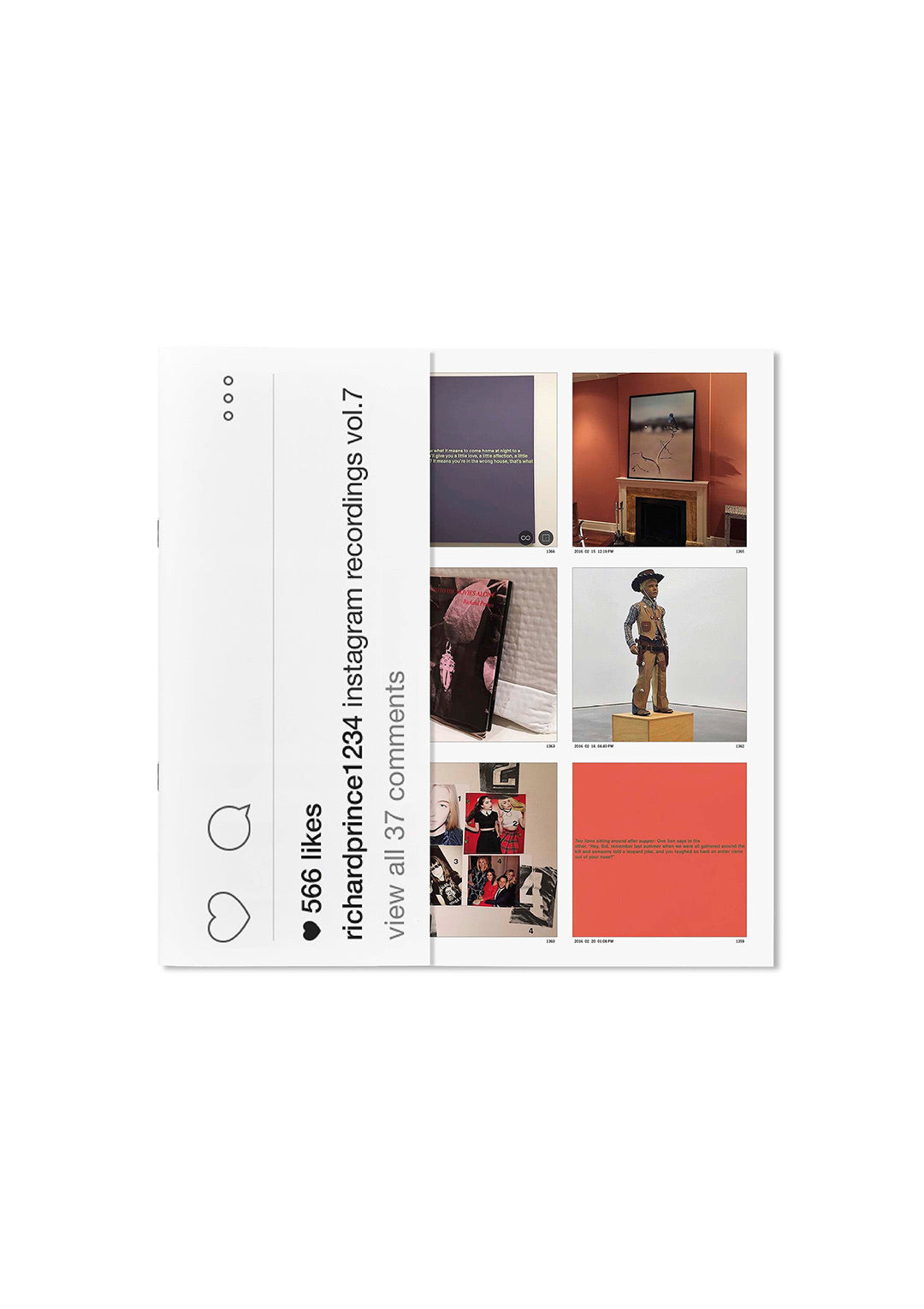 Richard Prince 1234 / instagram recordings, vol. 7