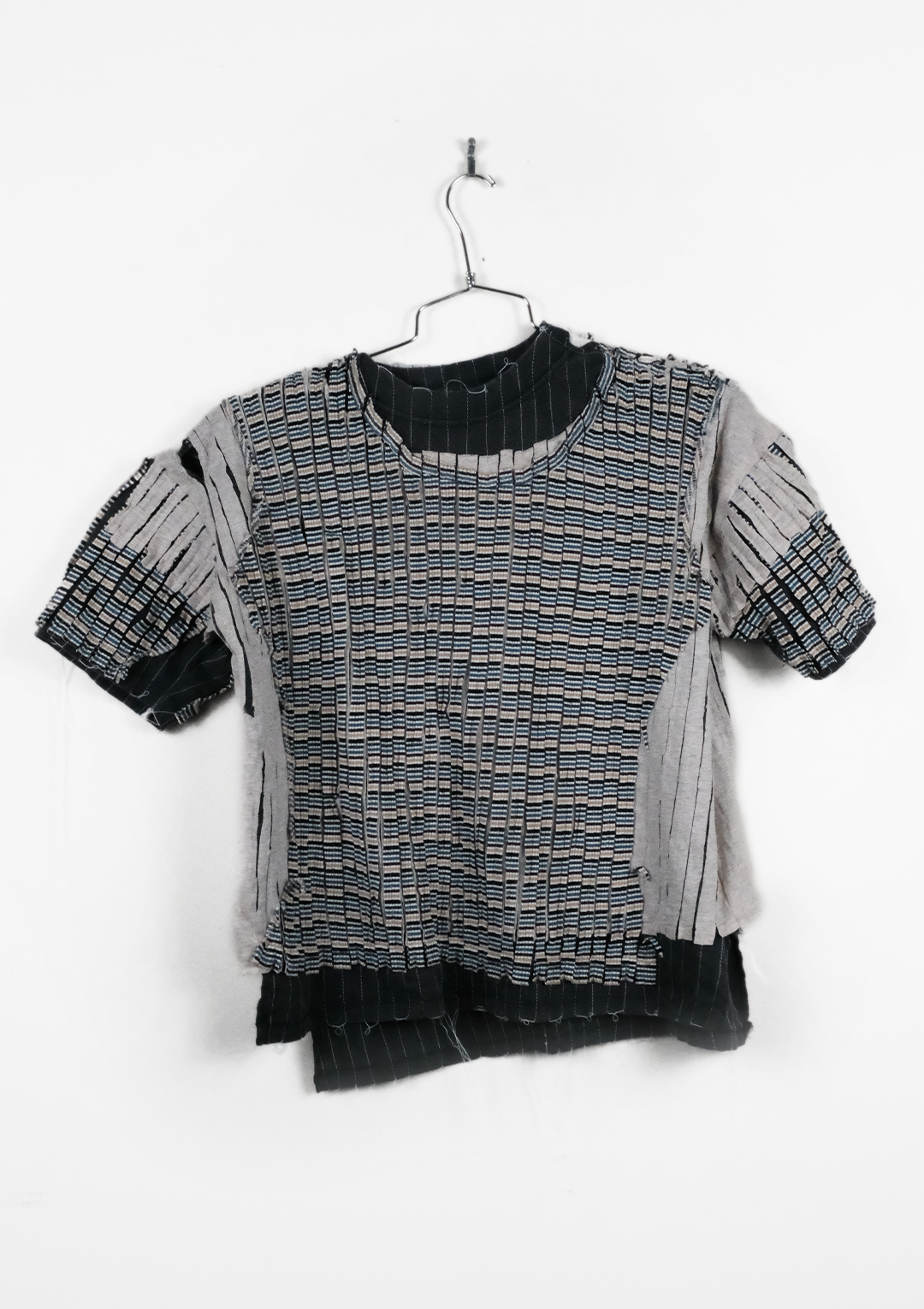 3T T-Shirt (Black, Beige, Stripe)