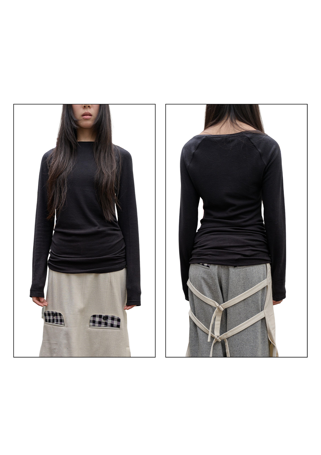 DRAPED RAGLAN TOP