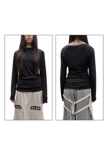 DRAPED RAGLAN TOP