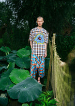 Yellow Check Print Harvest Tee