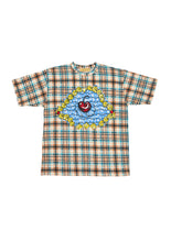 Yellow Check Print Harvest Tee