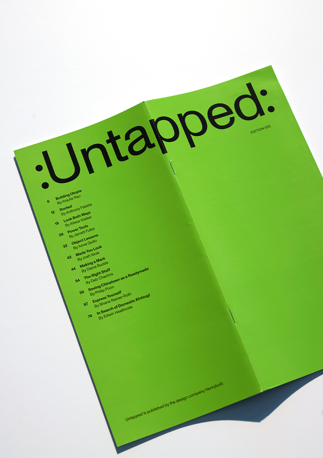 Untapped Print Edition 002