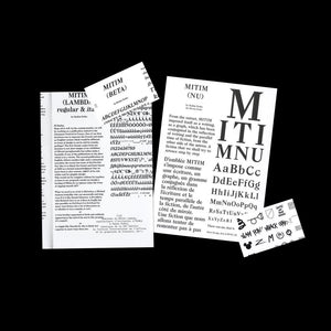 n°09 — A typeface: Mitim by Radim Pesko.
