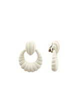 Milky White Shell Earrings